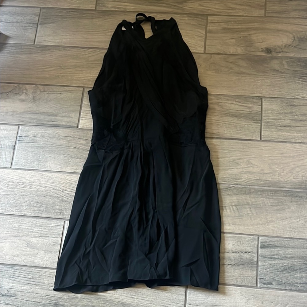 Philosophy Black Halter Sheath Dress for Cocktail